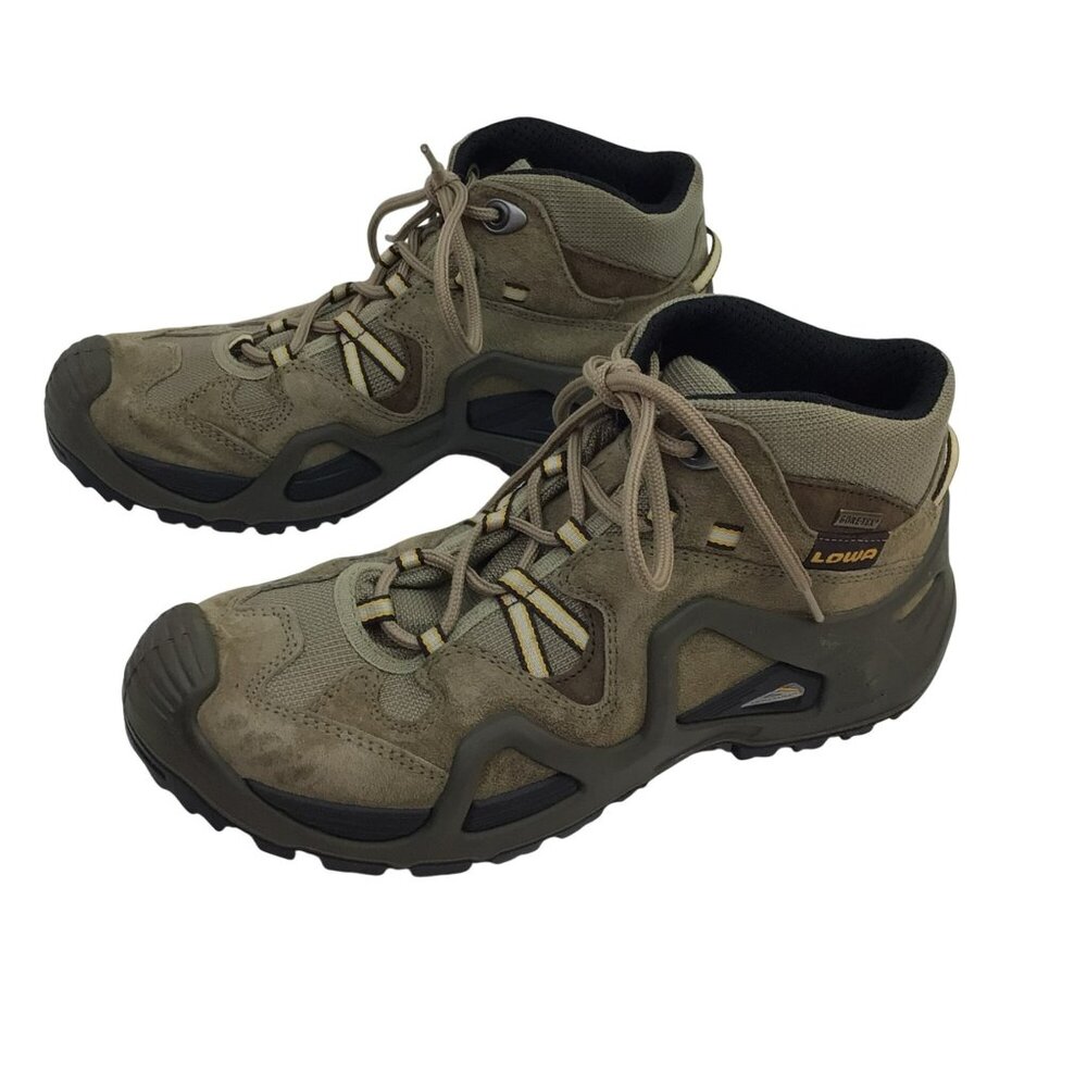 Lowa Bora GTX QC Mid Womens 8.5  Suede Mesh Hiking Boots Gore-Tex Waterproof Bro